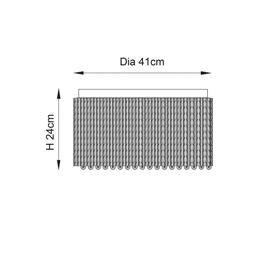 Endon 81980 - Plafoniera di cristallo GALINA 10xG9/25W/230V cromo opaco