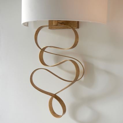 Endon 82070 - Lampada da parete 1xE27/10W/230V bianca/ottone