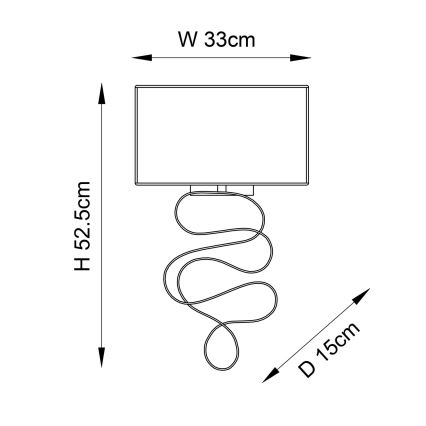 Endon 82070 - Lampada da parete 1xE27/10W/230V bianca/ottone
