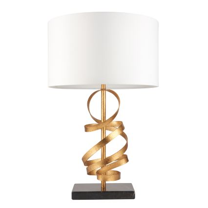 Endon 82071 - Lampada da tavolo 1xE27/10W/230V bianco/ottone/nero