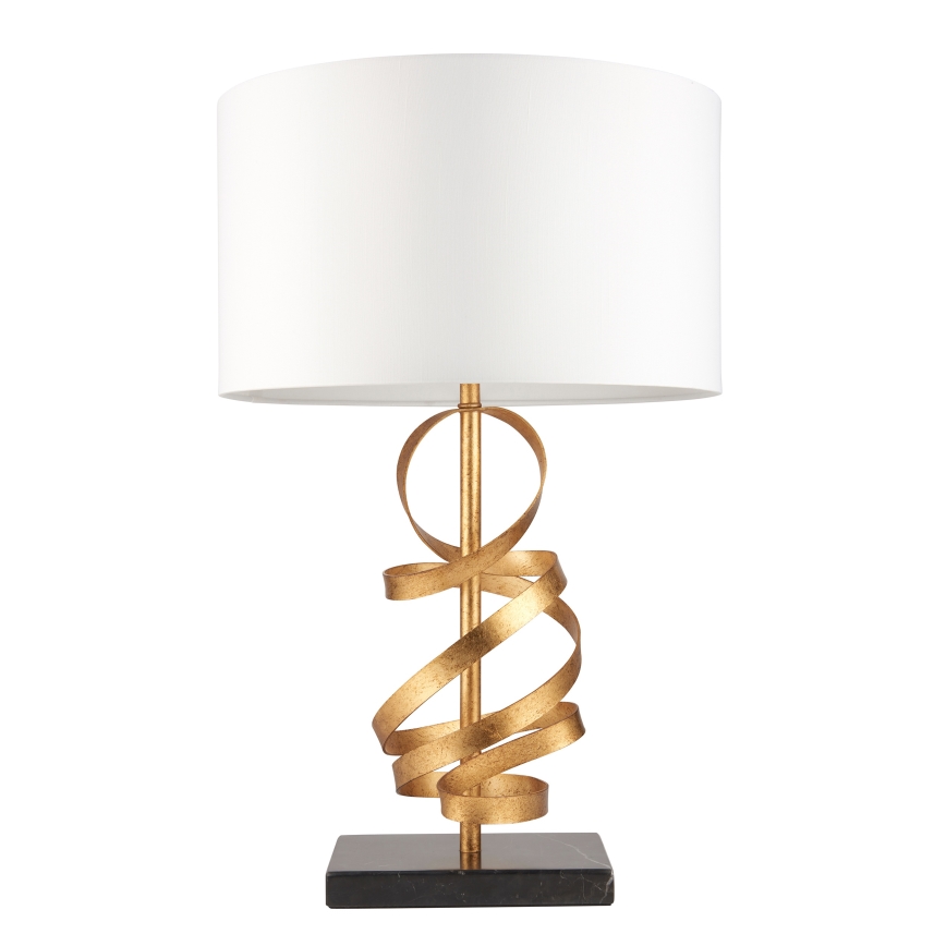 Endon 82071 - Lampada da tavolo 1xE27/10W/230V bianco/ottone/nero