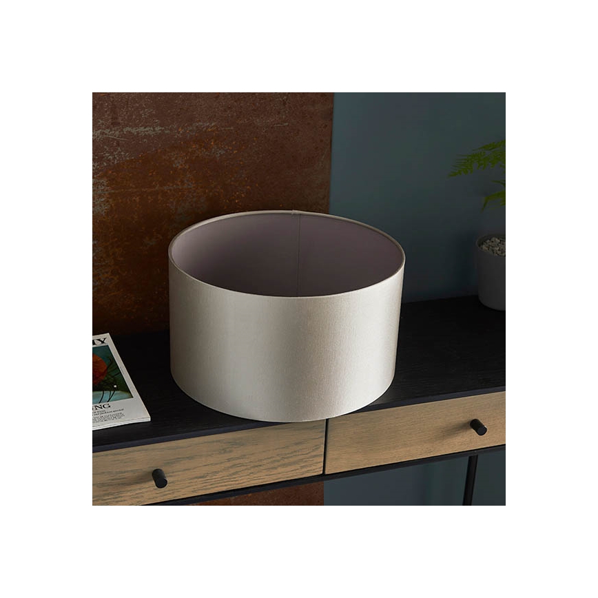 Endon 90024 - Paralume di ricambio per lampada da tavolo E27, diametro 38 cm, grigio