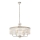 Endon 90263 - Lampadario a sospensione con catena CHESTERFIELD 6xE14/6W/230V Ø 55 cm cromo lucido