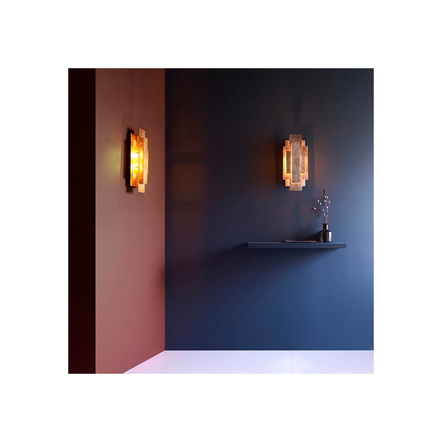 Endon 90451 - Applique da parete ALZARE 2xG9/3W/230V bianco anticato