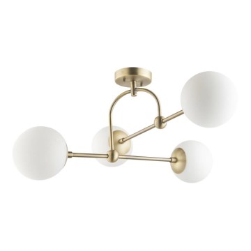 Endon 90843 - Lampada a soffitto ONTARIO a montaggio superficiale 4xE14/7W/230V in ottone