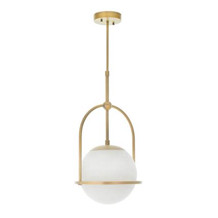 Endon 90844 - Lampadario su asta ONTARIO 1xE27/10W/230V ottone