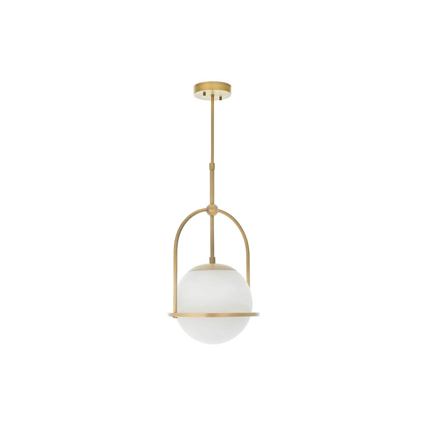 Endon 90844 - Lampadario su asta ONTARIO 1xE27/10W/230V ottone