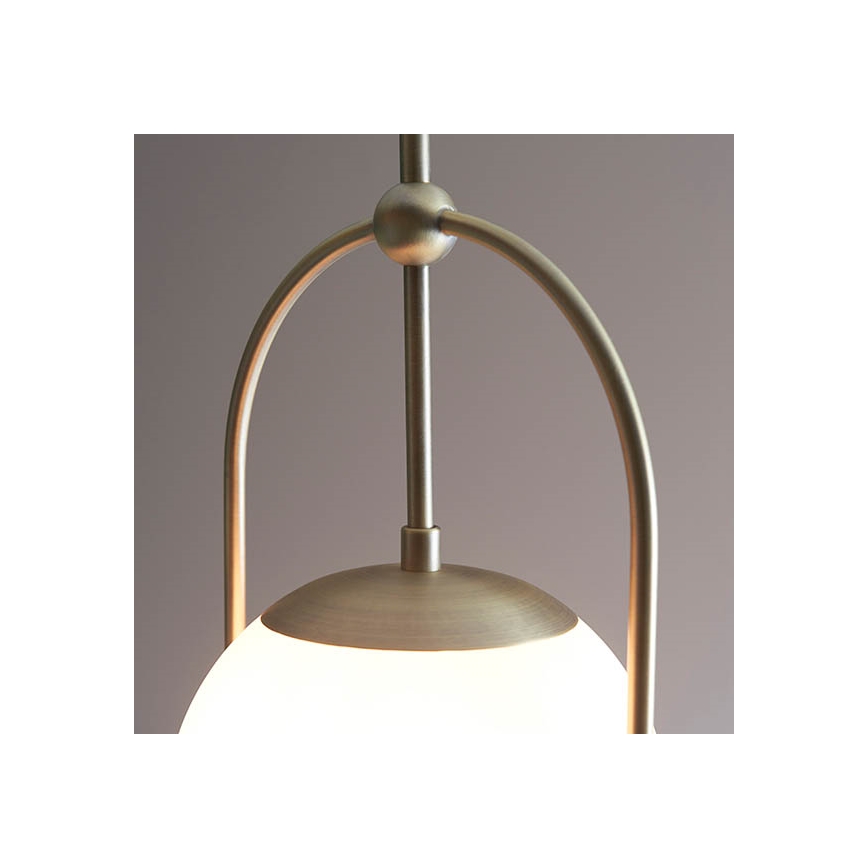 Endon 90844 - Lampadario su asta ONTARIO 1xE27/10W/230V ottone