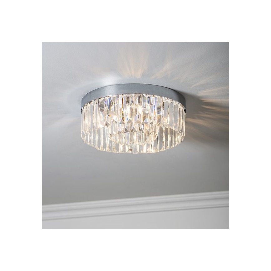 Endon 91811 - Plafoniera da soffitto per bagno SHIMMER 5xG9/18W/230V IP44 cromato lucido