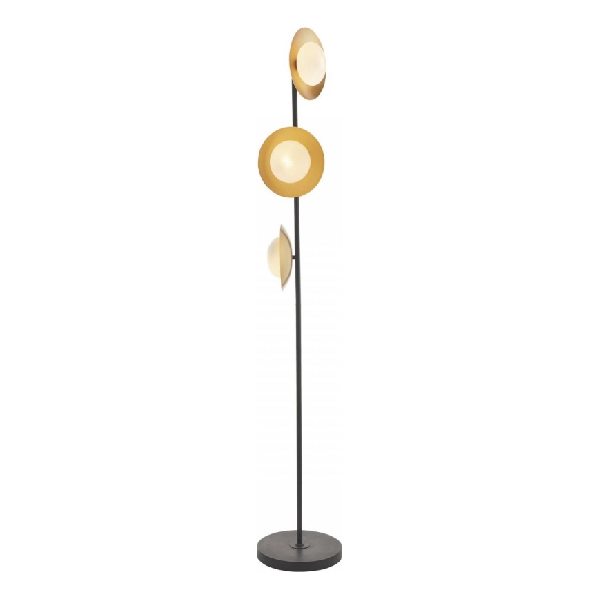 Endon 92039 - Lampada con piedistallo RUFFLE 3xG9/3W/230V nero/oro