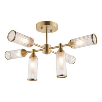 Endon 92213 - Lampadario a stelo 6xG9/3W/230V ottone