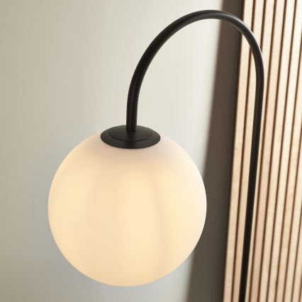 Endon 92424 - Lampada da terra HALO 1xE14/7W/230V nero/bianco