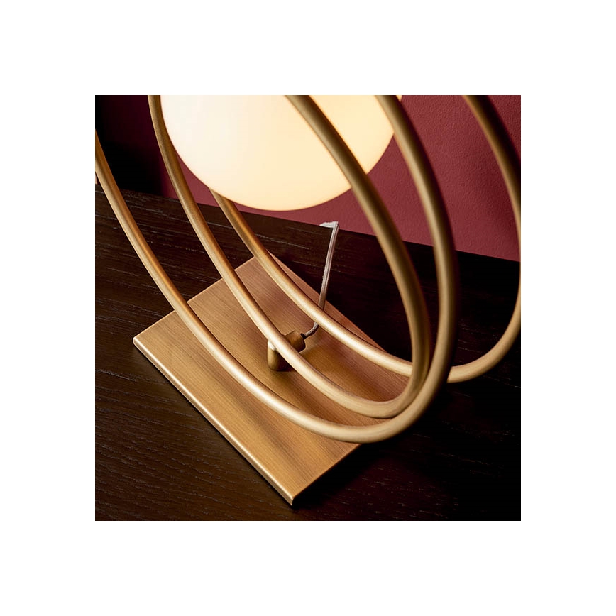 Endon 92491 - Lampada da tavolo EMILIO 1xG9/3W/230V oro/bianco