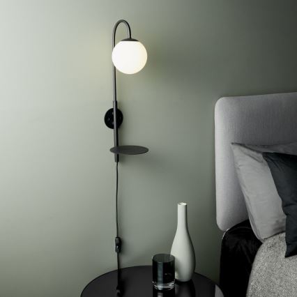 Endon 92726 - Lampada da parete HALO 1xG9/3W/230V nera