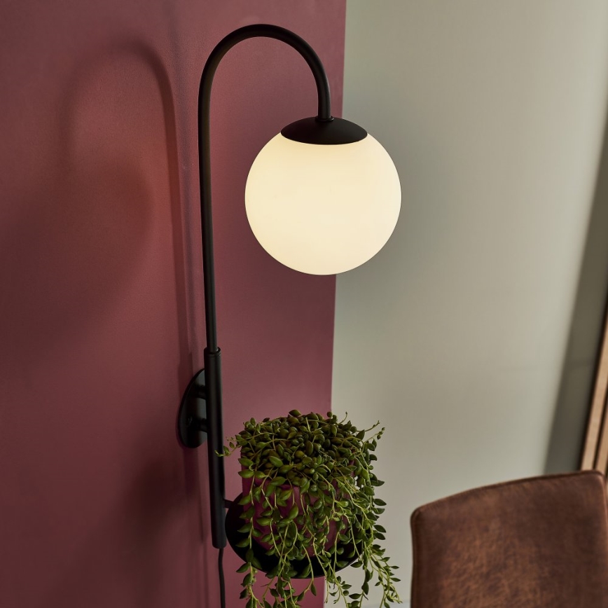 Endon 92726 - Lampada da parete HALO 1xG9/3W/230V nera