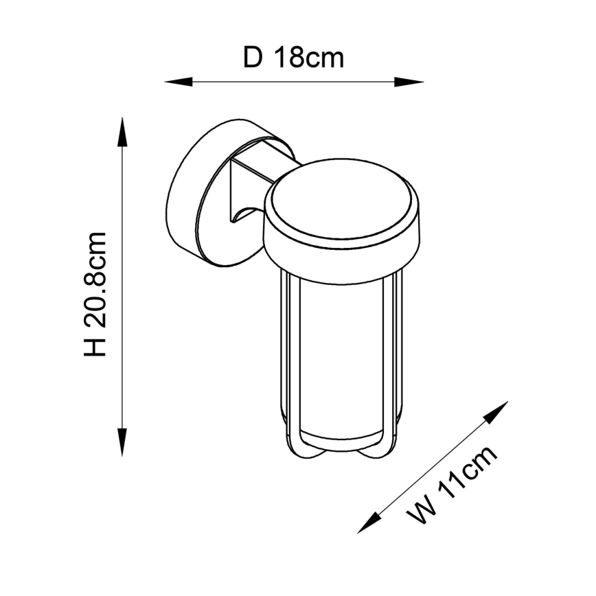 Endon 92856 - Applique da parete per bagno LED/8W/230V IP44 2700K ottone