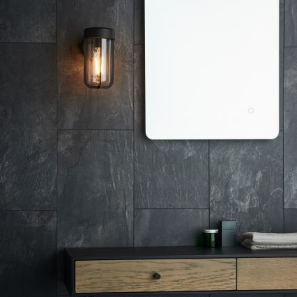 Endon 92859 - Applique da bagno 1xE27/6W/230V IP44 nera