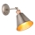 Endon 92866 - Faretto da parete HAL 1xE27/10W/230V cromo opaco/ramato