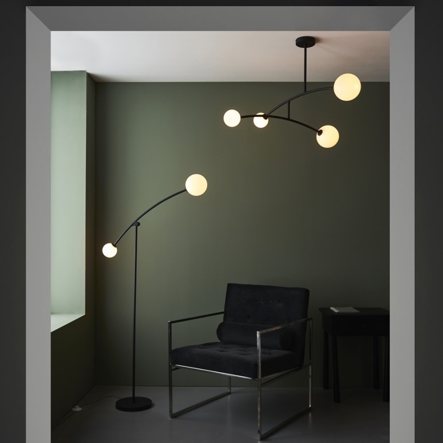 Endon 92940 - Lampadario su asta BALANCE 4xG9/3W/230V nero