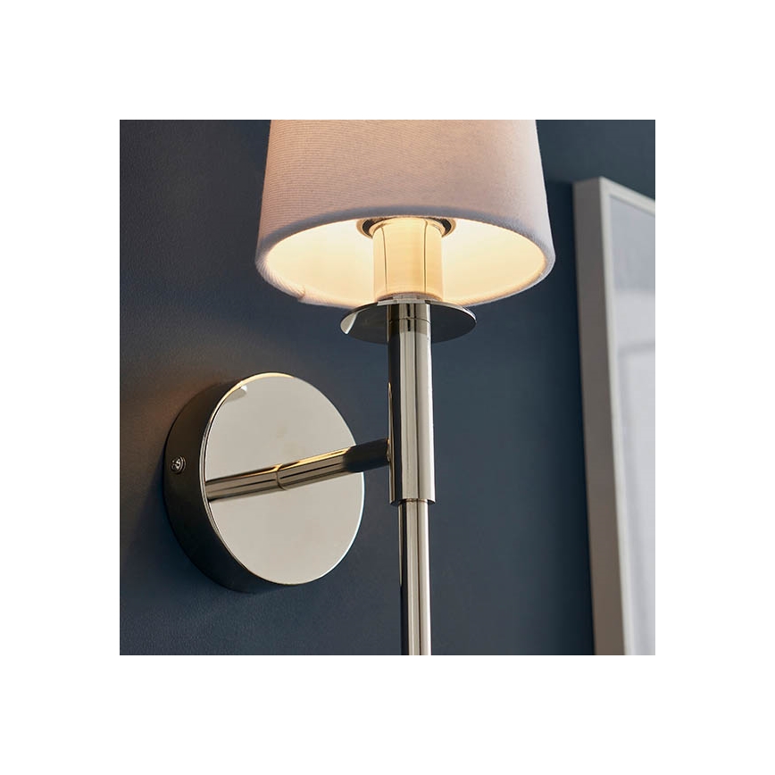 Endon 92949 - Lampada da parete 1xE14/6W/230V bianco/cromo lucido