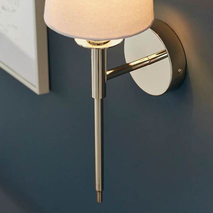 Endon 92949 - Lampada da parete 1xE14/6W/230V bianco/cromo lucido