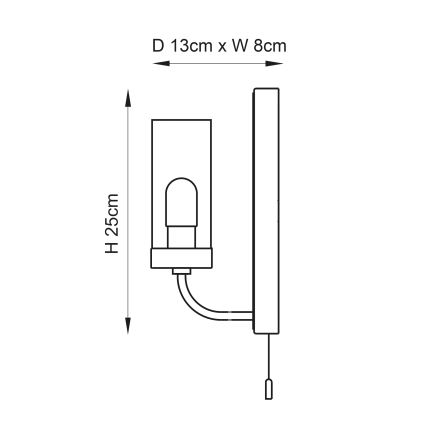 Endon 92960 - Applique da bagno EDREA 1xG9/3W/230V IP44 cromo lucido