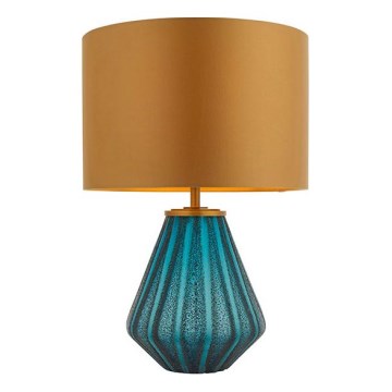 Endon 93059 - Lampada da tavolo ALYSSIA 1xE27/10W/230V oro/blu