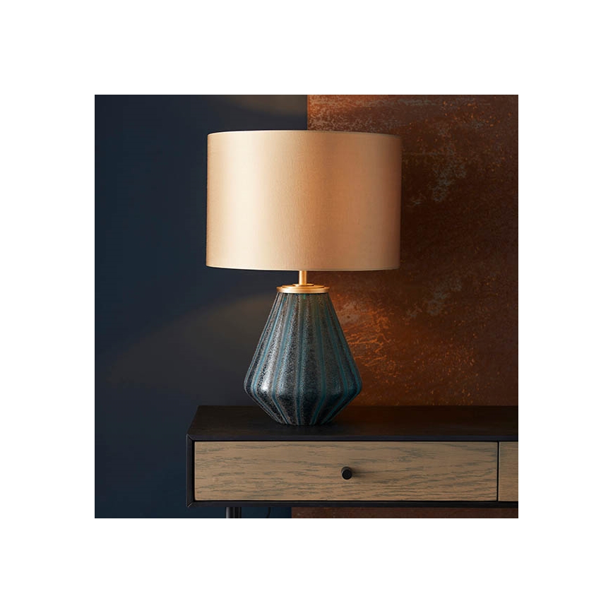 Endon 93059 - Lampada da tavolo ALYSSIA 1xE27/10W/230V oro/blu