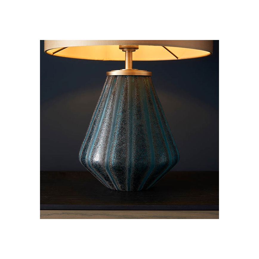 Endon 93059 - Lampada da tavolo ALYSSIA 1xE27/10W/230V oro/blu