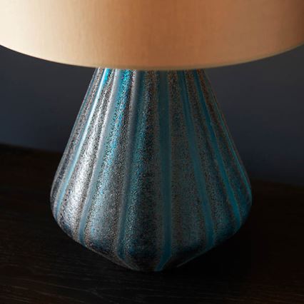 Endon 93059 - Lampada da tavolo ALYSSIA 1xE27/10W/230V oro/blu