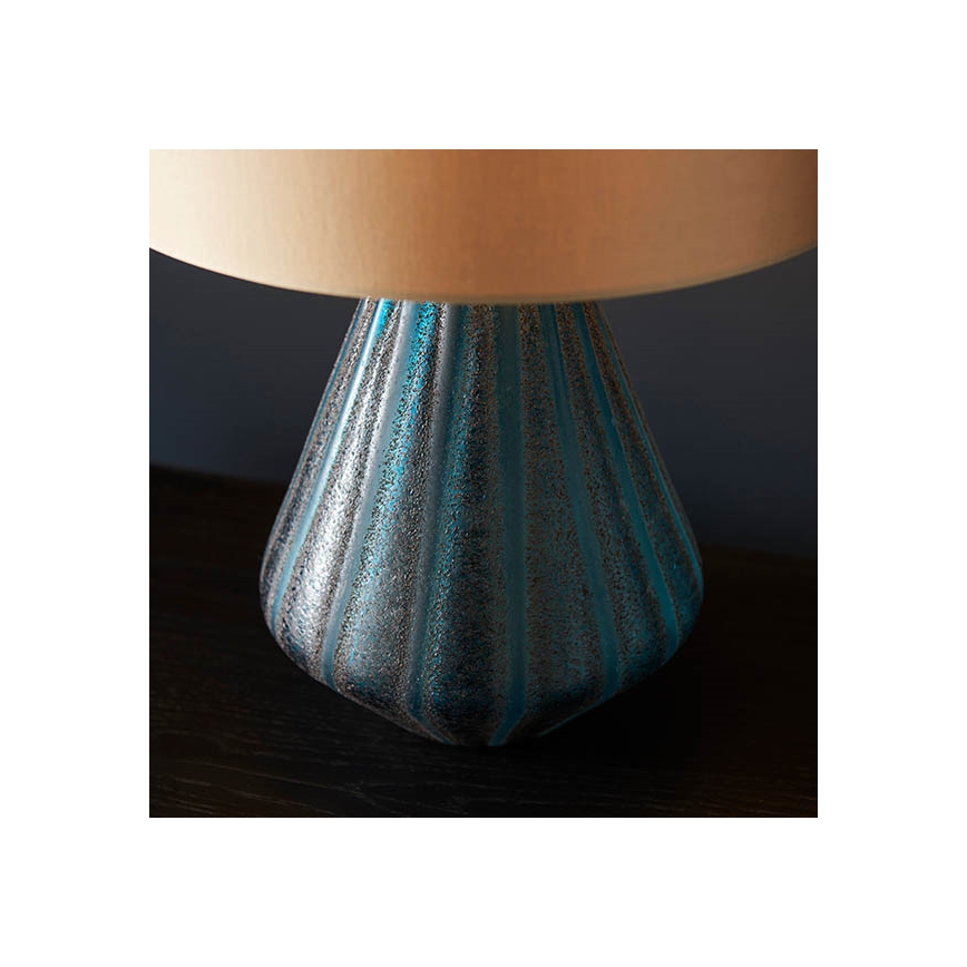 Endon 93059 - Lampada da tavolo ALYSSIA 1xE27/10W/230V oro/blu