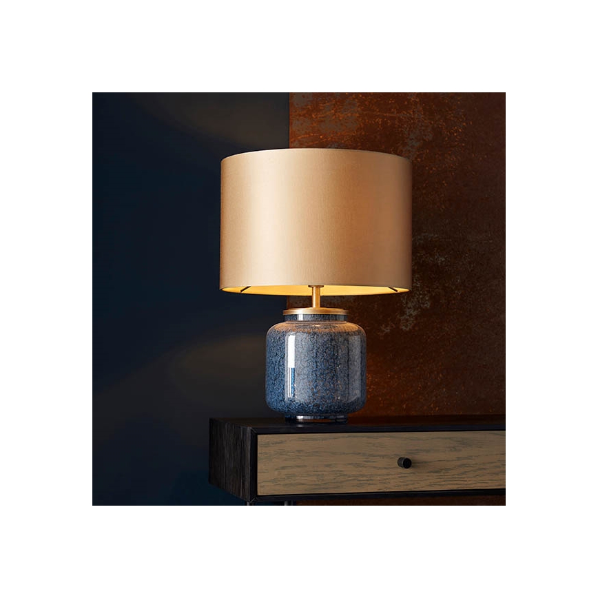 Endon 93067 - Lampada da tavolo ZINNIA 1xE27/10W/230V blu/oro
