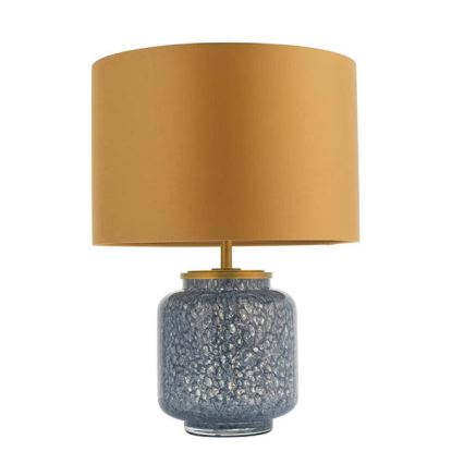 Endon 93067 - Lampada da tavolo ZINNIA 1xE27/10W/230V blu/oro