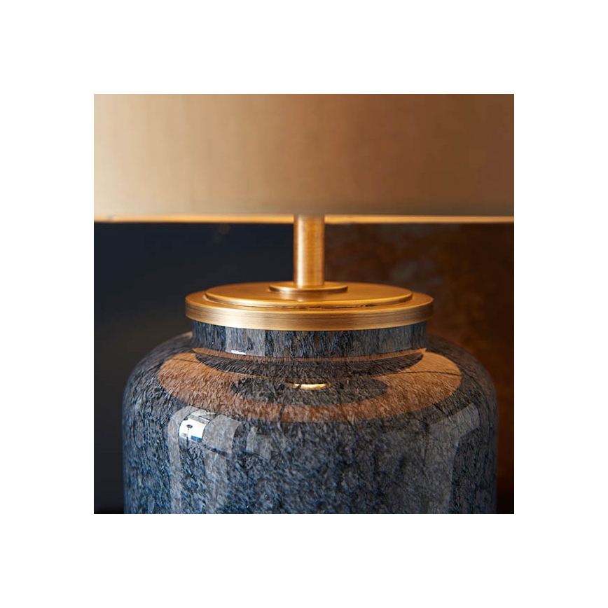 Endon 93067 - Lampada da tavolo ZINNIA 1xE27/10W/230V blu/oro