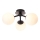 Endon 93489 - Plafoniera da bagno a montaggio superficiale FRIO 3xG9/3W/230V IP44 nera