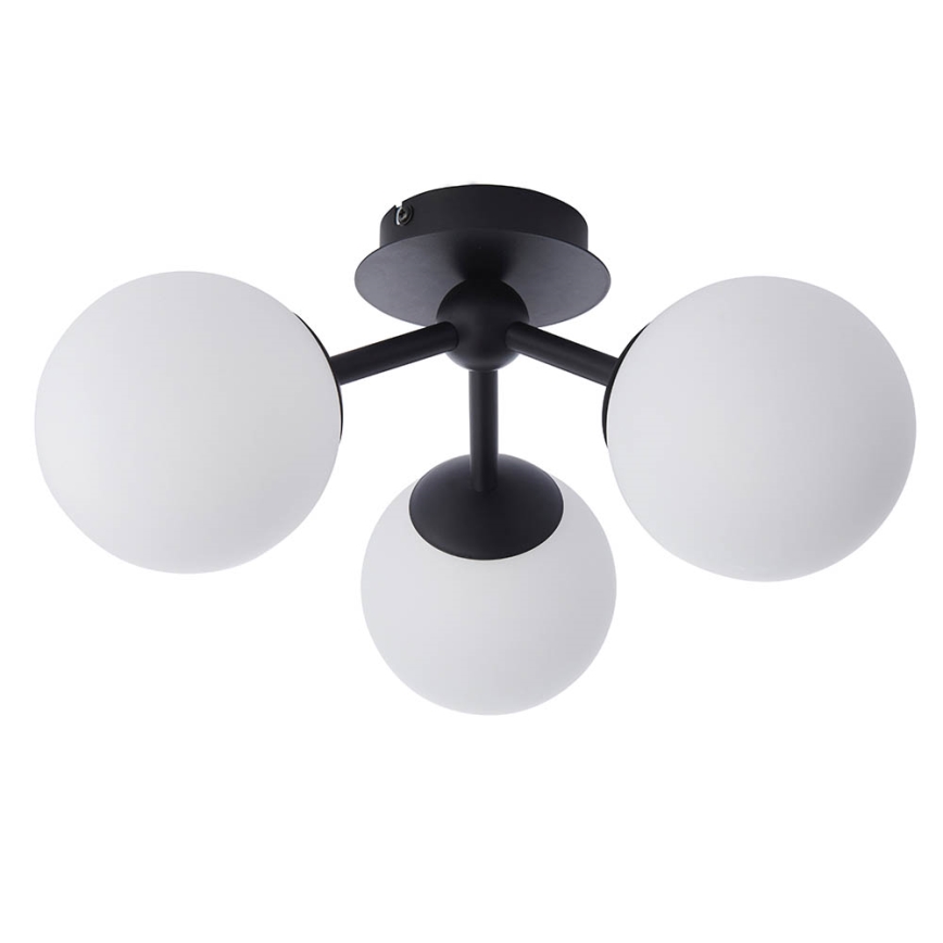 Endon 93489 - Plafoniera da bagno a montaggio superficiale FRIO 3xG9/3W/230V IP44 nera