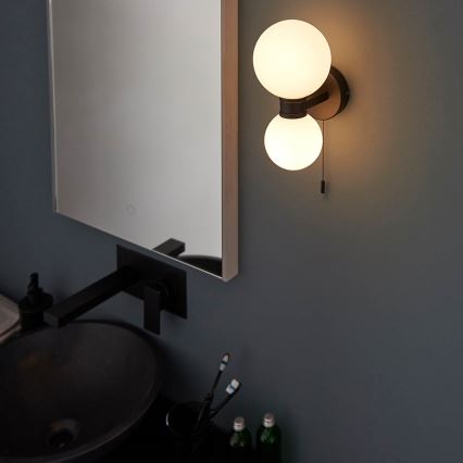 Endon 93523 - Applique da bagno PULSA 2xG9/3W/230V IP44 nero