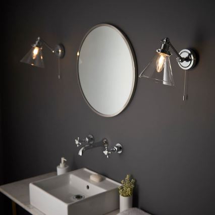 Endon 93853 - Faretto da muro per bagno FARADAY 1xG9/3W/230V IP44 cromo lucido