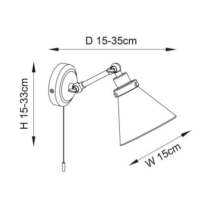 Endon 93853 - Faretto da muro per bagno FARADAY 1xG9/3W/230V IP44 cromo lucido