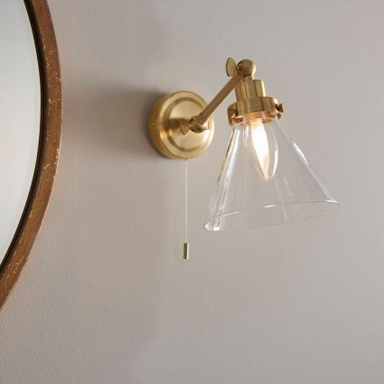 Endon 93854 - Faretto da muro per bagno FARADAY 1xG9/3W/230V IP44 oro