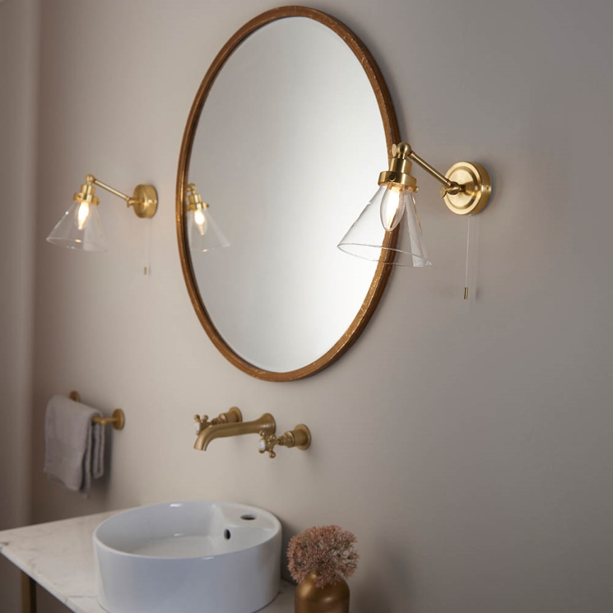 Endon 93854 - Faretto da muro per bagno FARADAY 1xG9/3W/230V IP44 oro