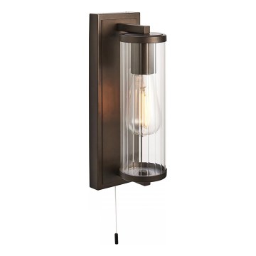 Endon 94077 - Applique da bagno TAYLOR 1xE27/10W/230V IP44 marrone
