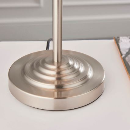 Endon 94369 - Lampada da tavolo HIGHCLERE 3xE14/18W/230V beige/cromo opaco