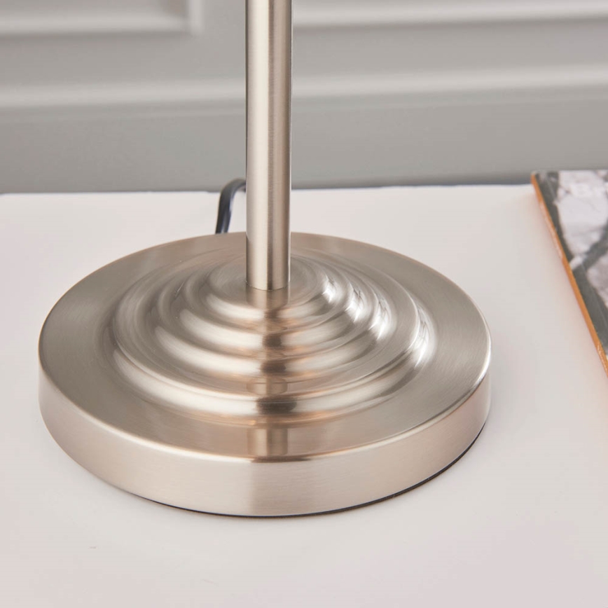 Endon 94369 - Lampada da tavolo HIGHCLERE 3xE14/18W/230V beige/cromo opaco