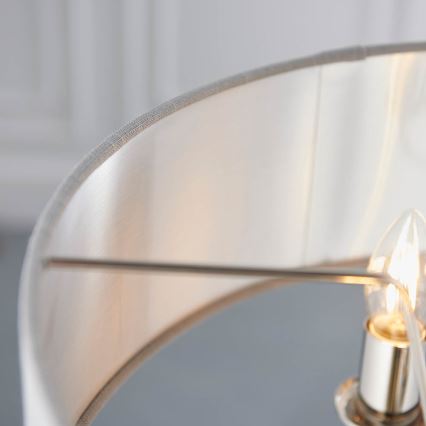 Endon 94377 - Lampadario a sospensione con catena HIGHCLERE 3xE14/40W/230V grigio/cromo lucido