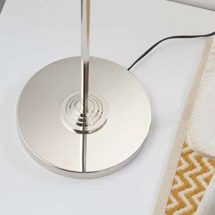 Endon 94378 - Lampada con piedistallo HIGHCLERE 1xE14/40W/230V grigio/cromo lucido