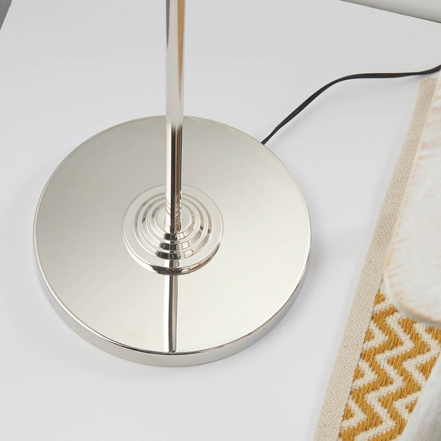 Endon 94378 - Lampada con piedistallo HIGHCLERE 1xE14/40W/230V grigio/cromo lucido