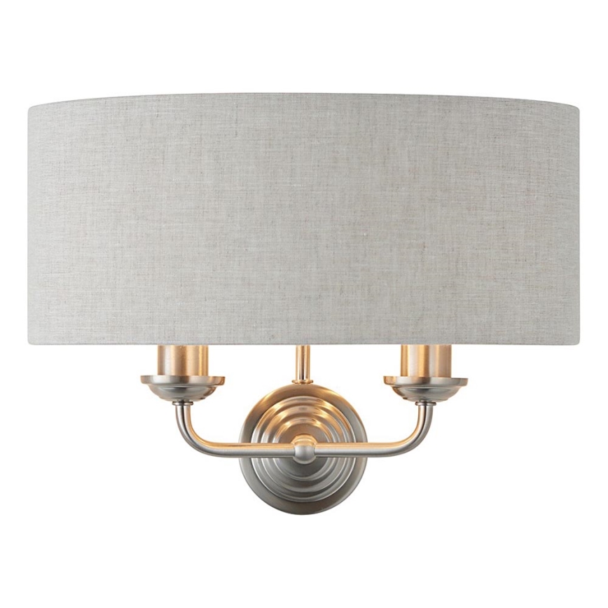 Endon 94403 - Applique HIGHCLERE 2xE14/40W/230V grigio/cromo opaco