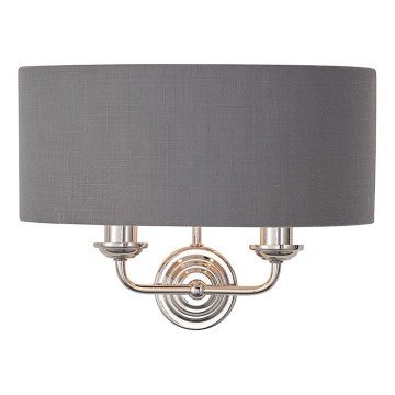 Endon 94406 - Applique HIGHCLERE 2xE14/40W/230V grigio scuro/cromo lucido