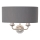 Endon 94406 - Applique HIGHCLERE 2xE14/40W/230V grigio scuro/cromo lucido